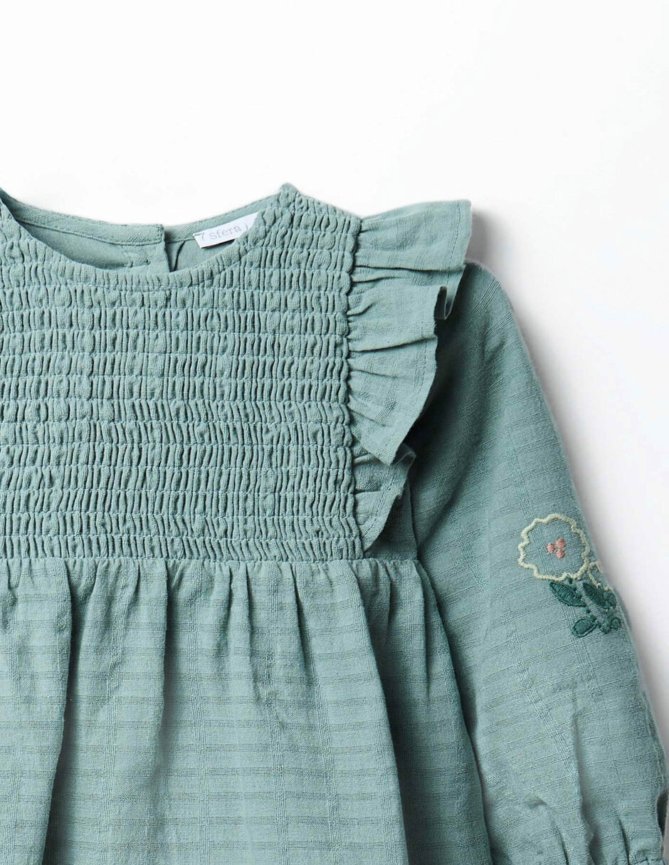 Vestido manga regular para niña 2