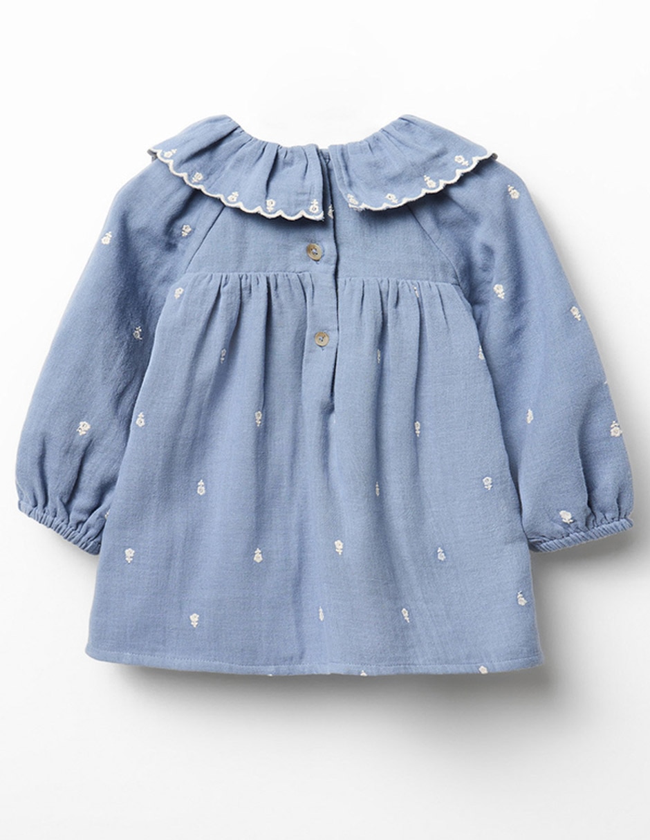 Vestido manga regular para niña 4